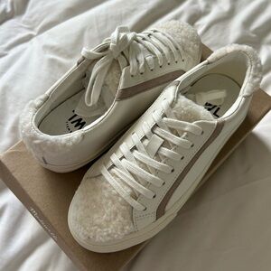 Madewell Sidewalk Sherpa-Lined Low-Top Sneakers | Size 6 | New